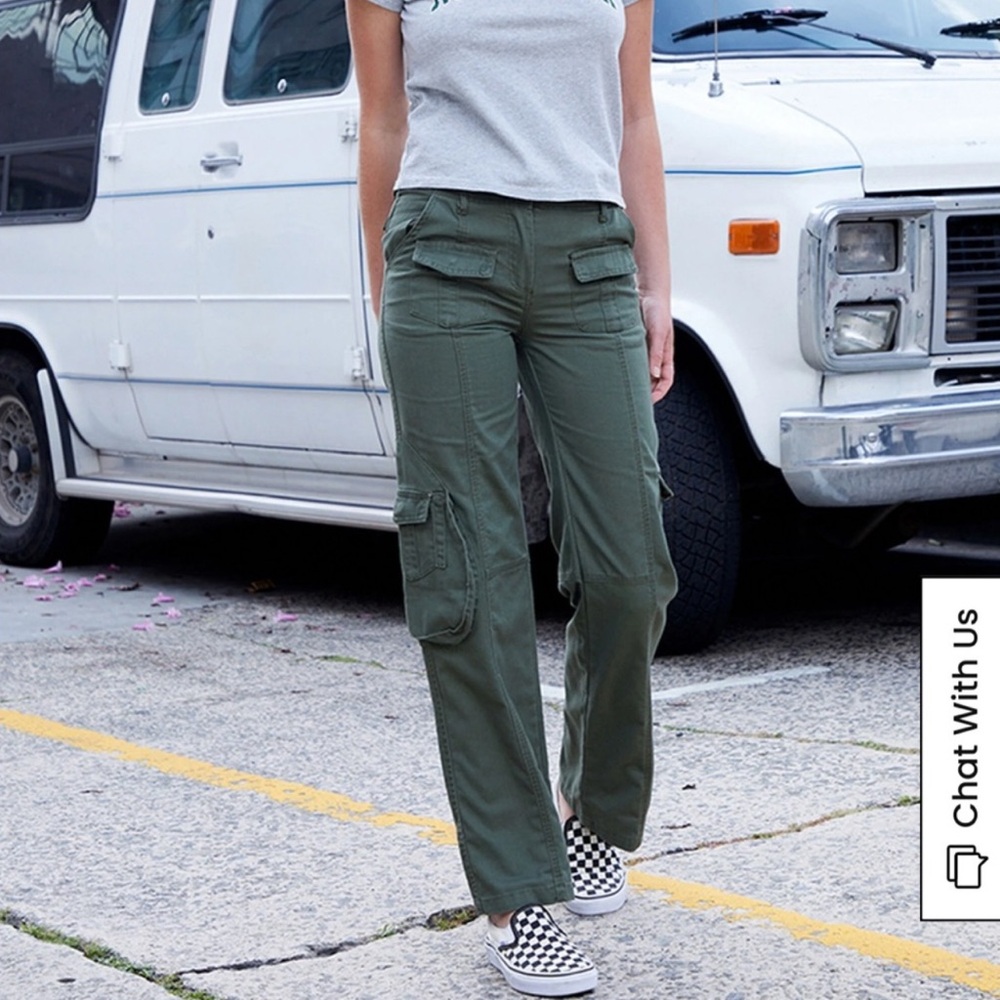 Brandy Melville John Galt Green Kim Cargo Pants